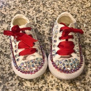 Rhinestone toddler converse All Stars